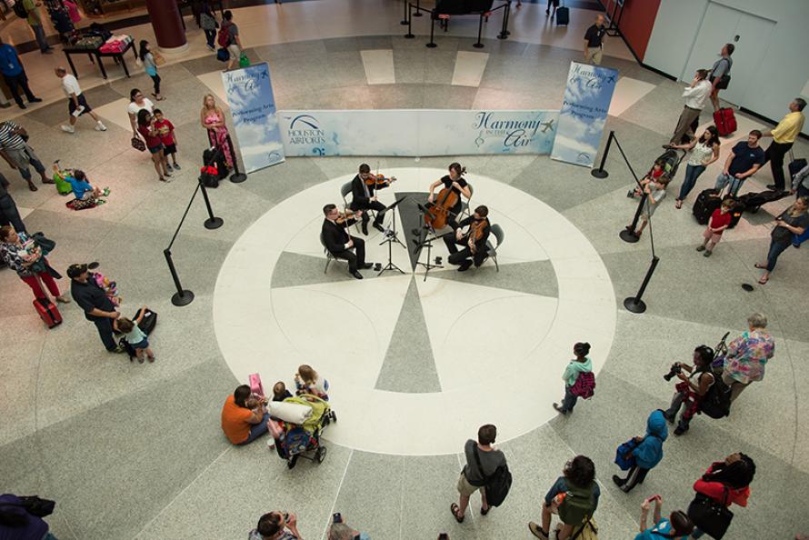 Harmony in the Air Performing Arts Program Soars at Houston Airports