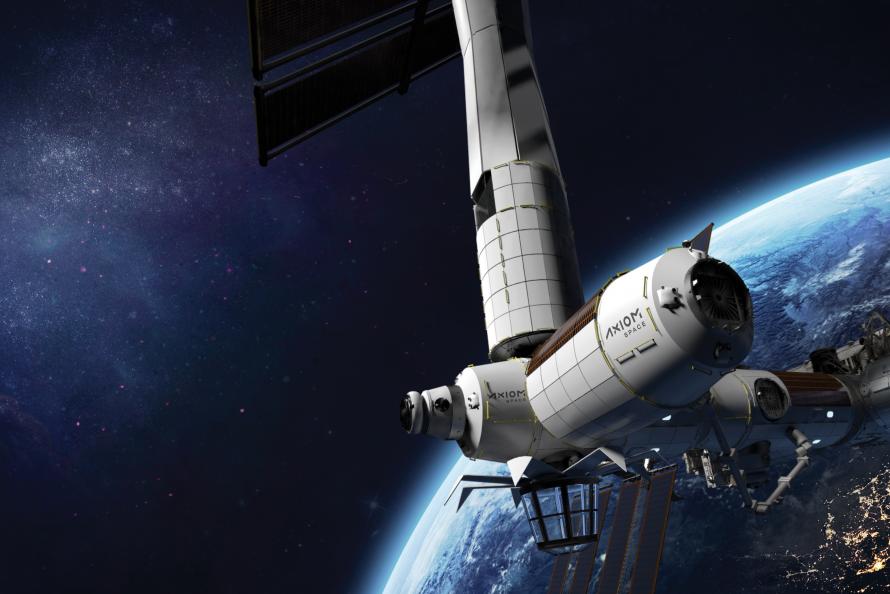Axiom Station Exterior rendering