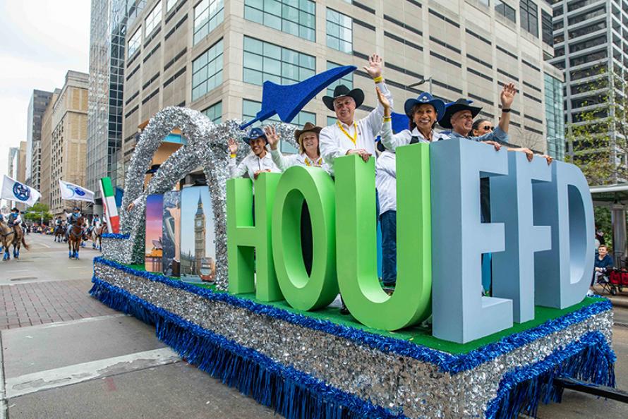 Houston Airports Debuts New Float at Houston Rodeo Parade