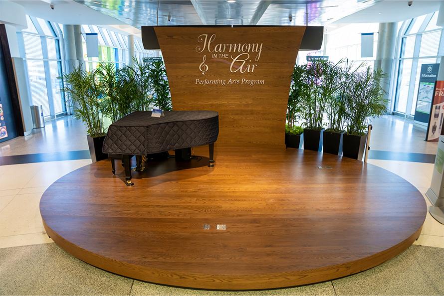 Harmony in the Air stage at Hobby Airport