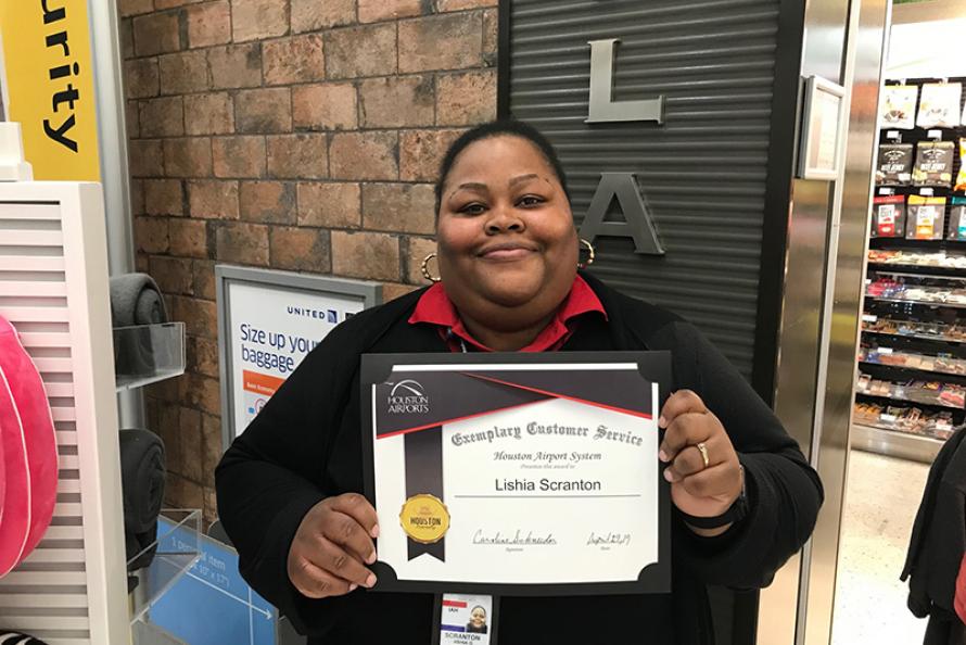 Houston Friendly Spotlight: Allen's Landing Employee Gives First Class Service